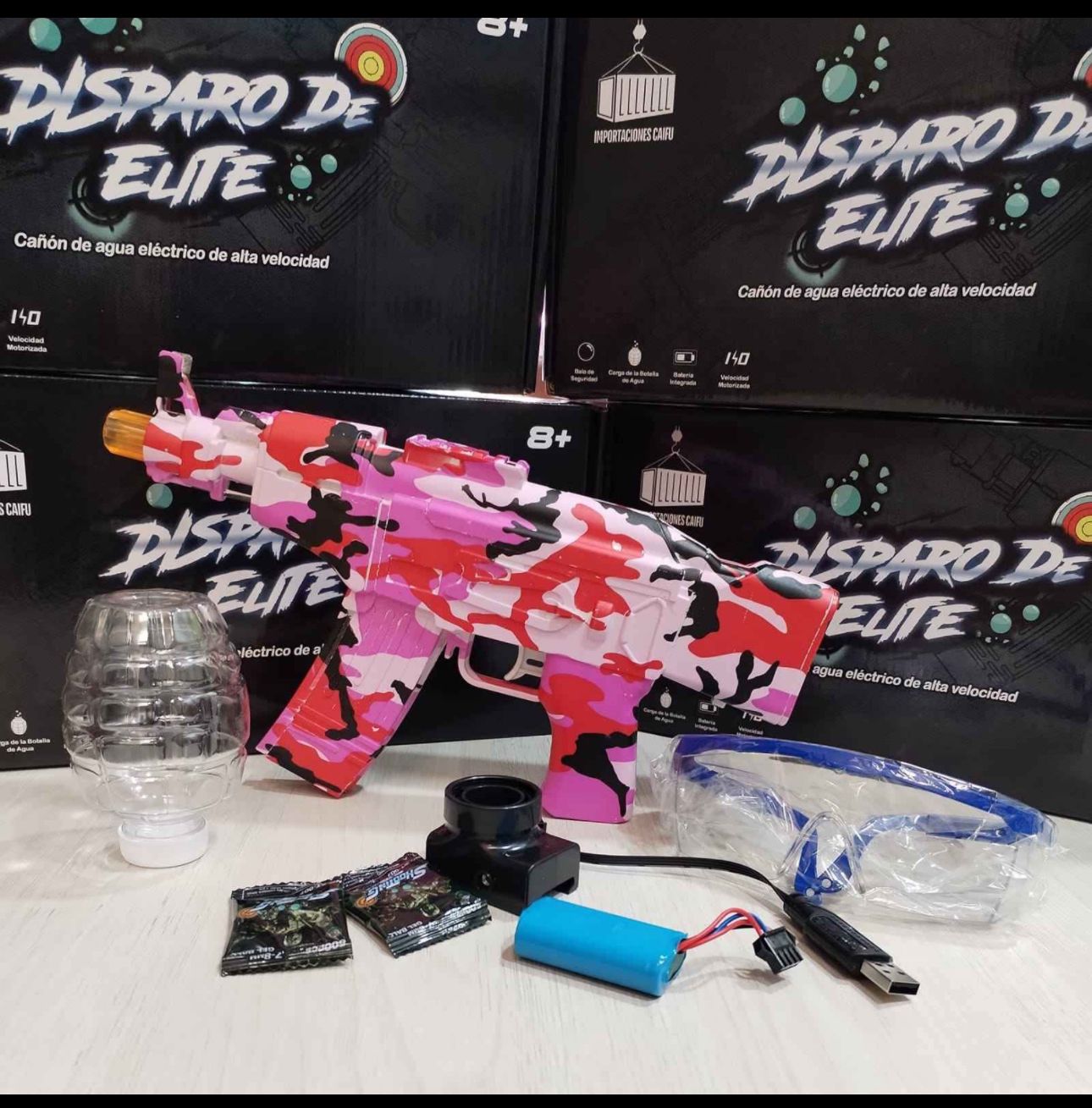 LANZADOR DE HIDROGEL CON 20 MIL ORBIS