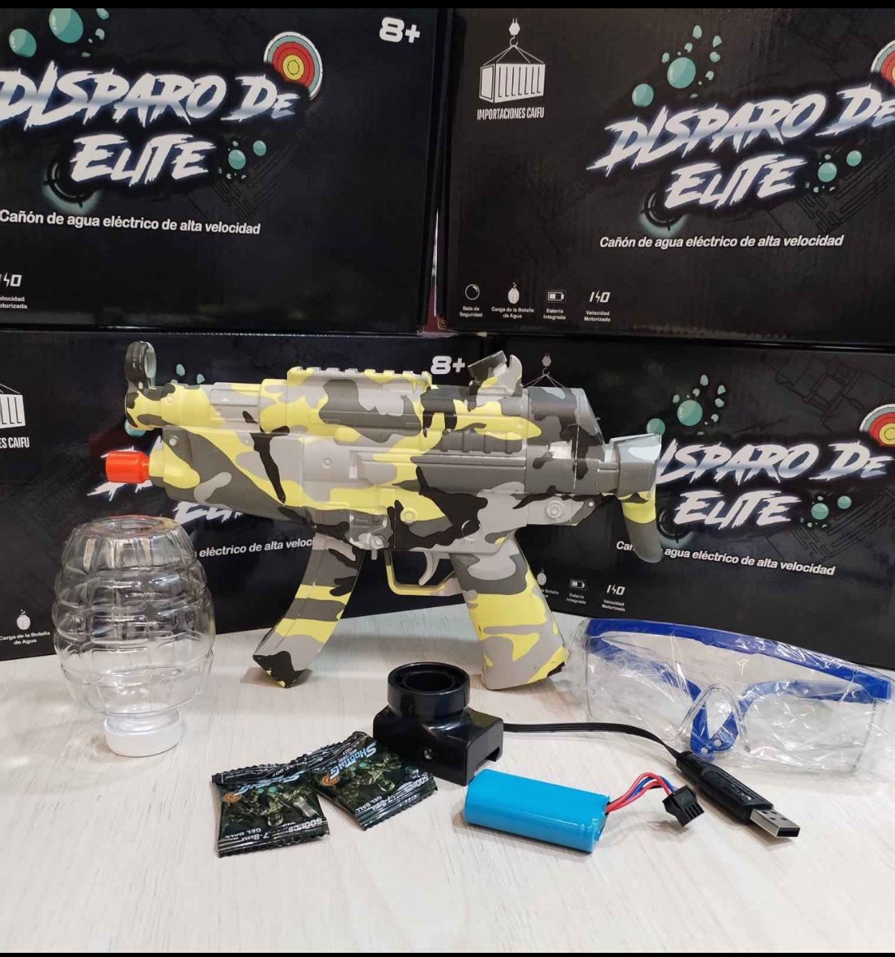 LANZADOR DE HIDROGEL CON 20 MIL ORBIS