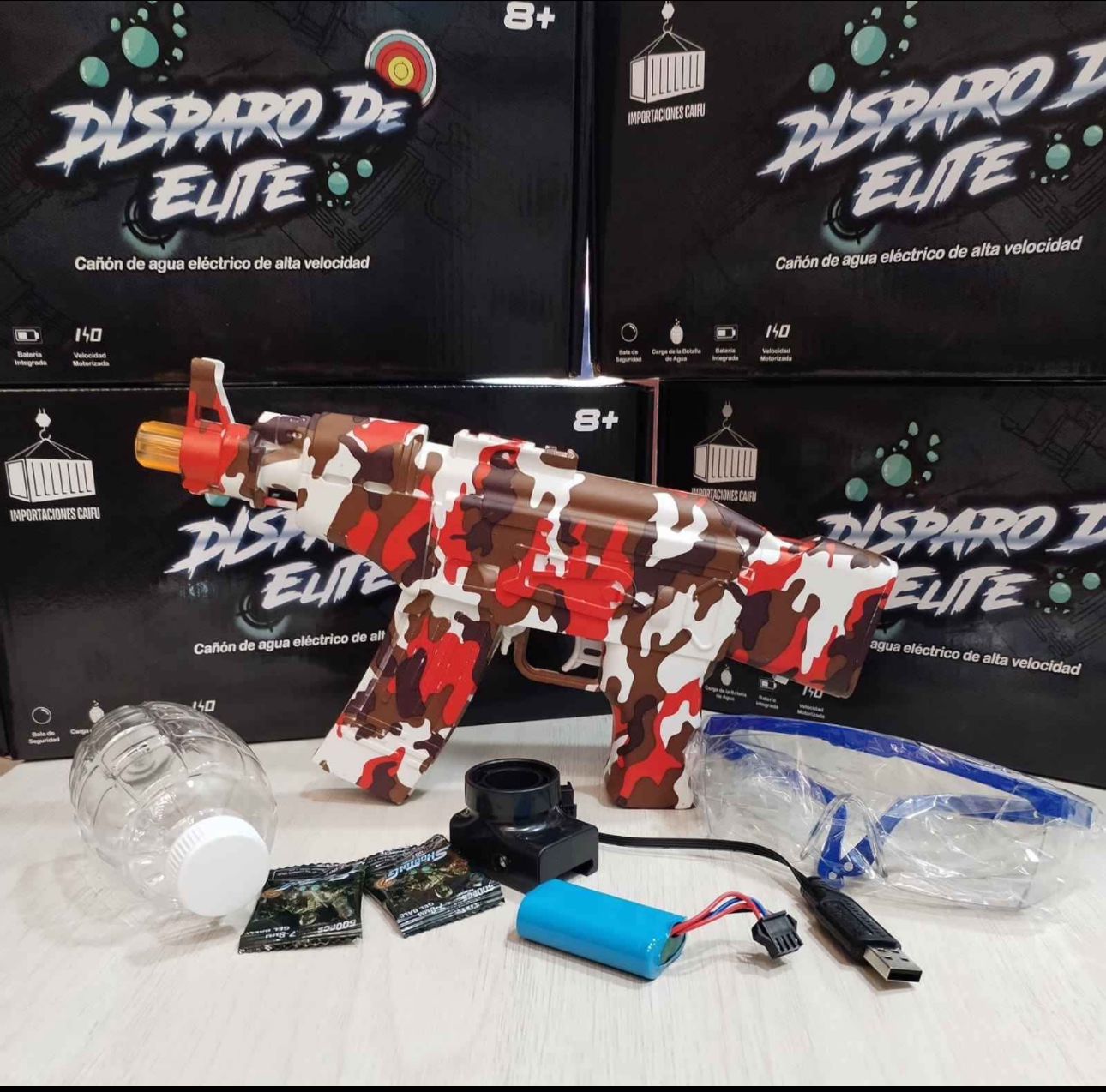 LANZADOR DE HIDROGEL CON 20 MIL ORBIS
